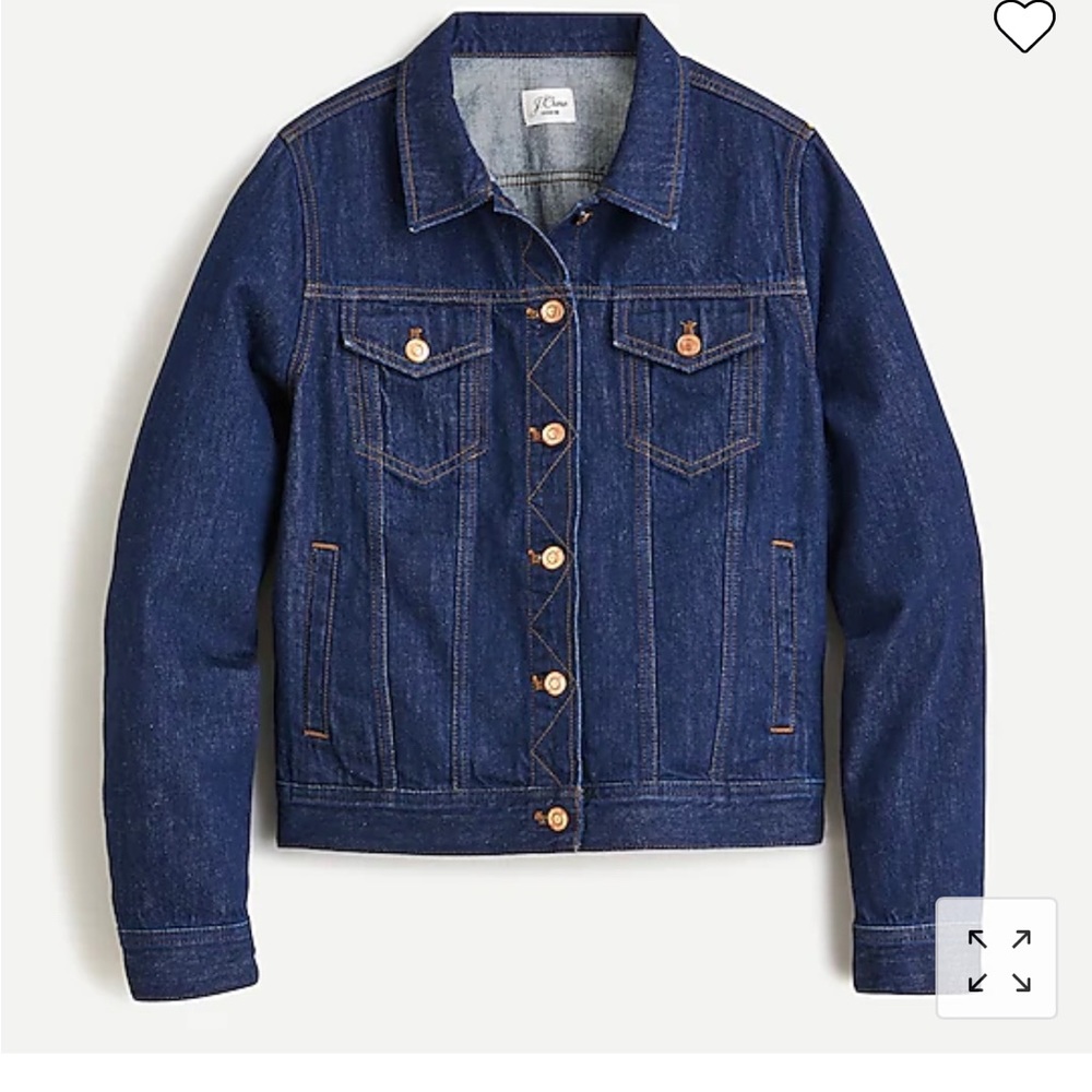 JCrew Resin Denim Jacket Size S NWOT